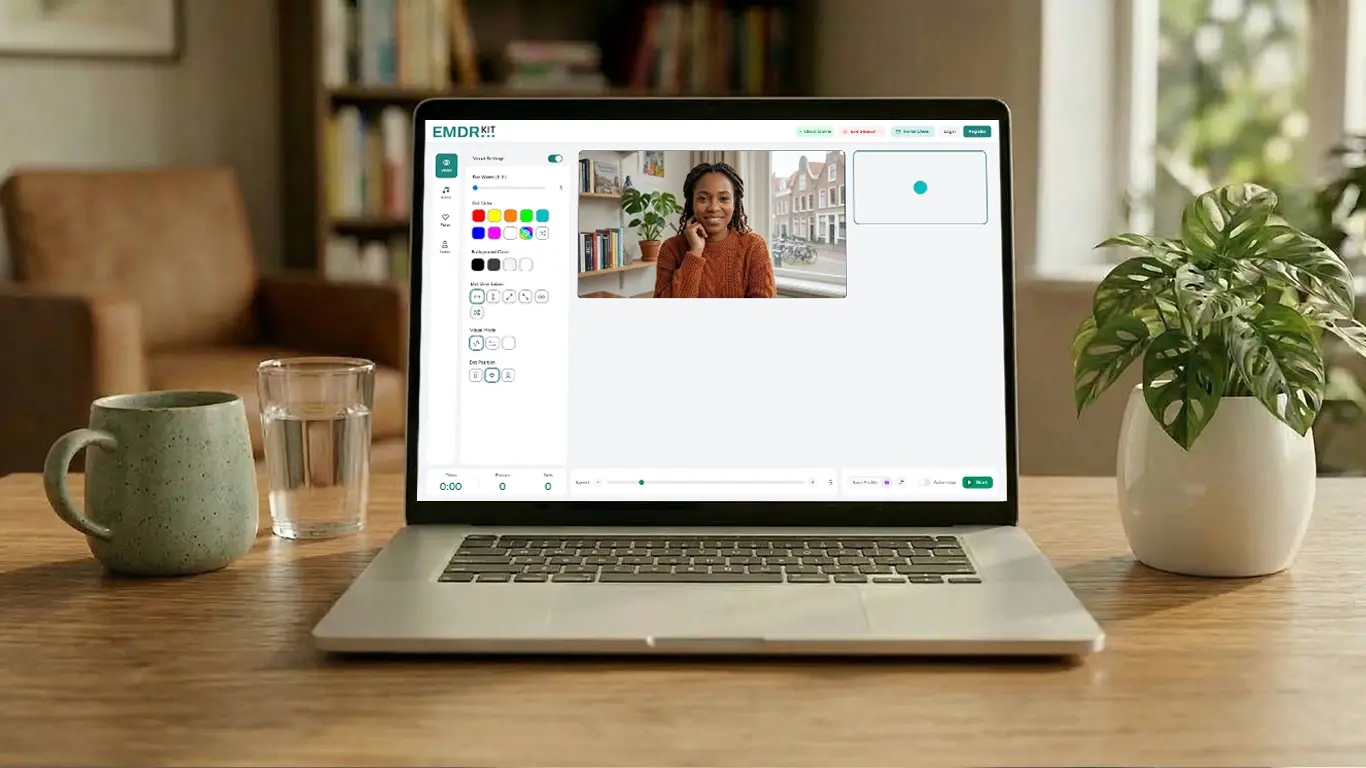 EMDR Kit Online session view